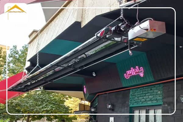 سیستم گرمایش تابشی در کافه پنداس